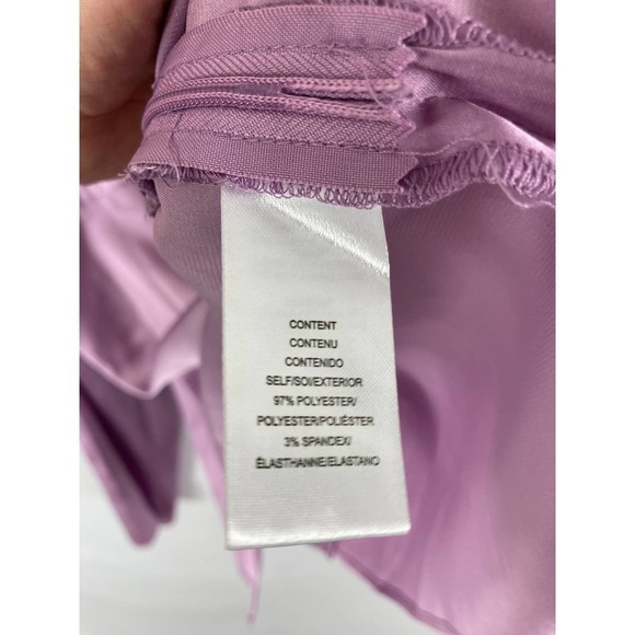 NWT WAYF purple satin blouse Cold shoulder Adjustable spaghetti straps small - Picture 5 of 7